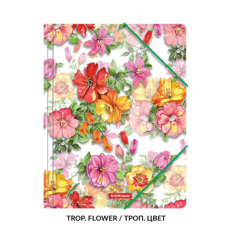 Папка ПВЦ со ластик шарена Erich Krause